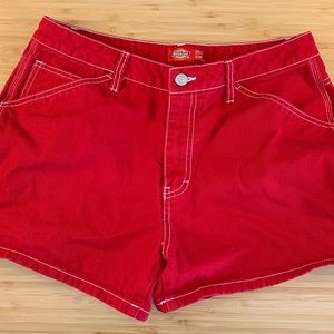 Dickies Red Cargo Shorts